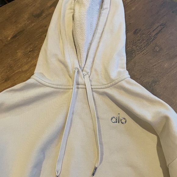 Alo Light Tan Hoodie - Picture 3 of 6